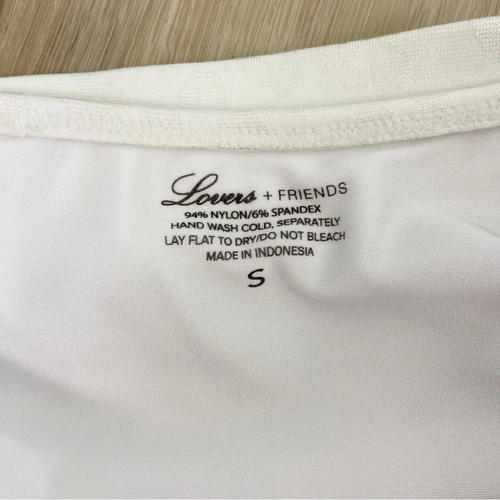 Lovers and Friends Ames High Waist Bottom in White Jag Size S - Picture 5 of 6